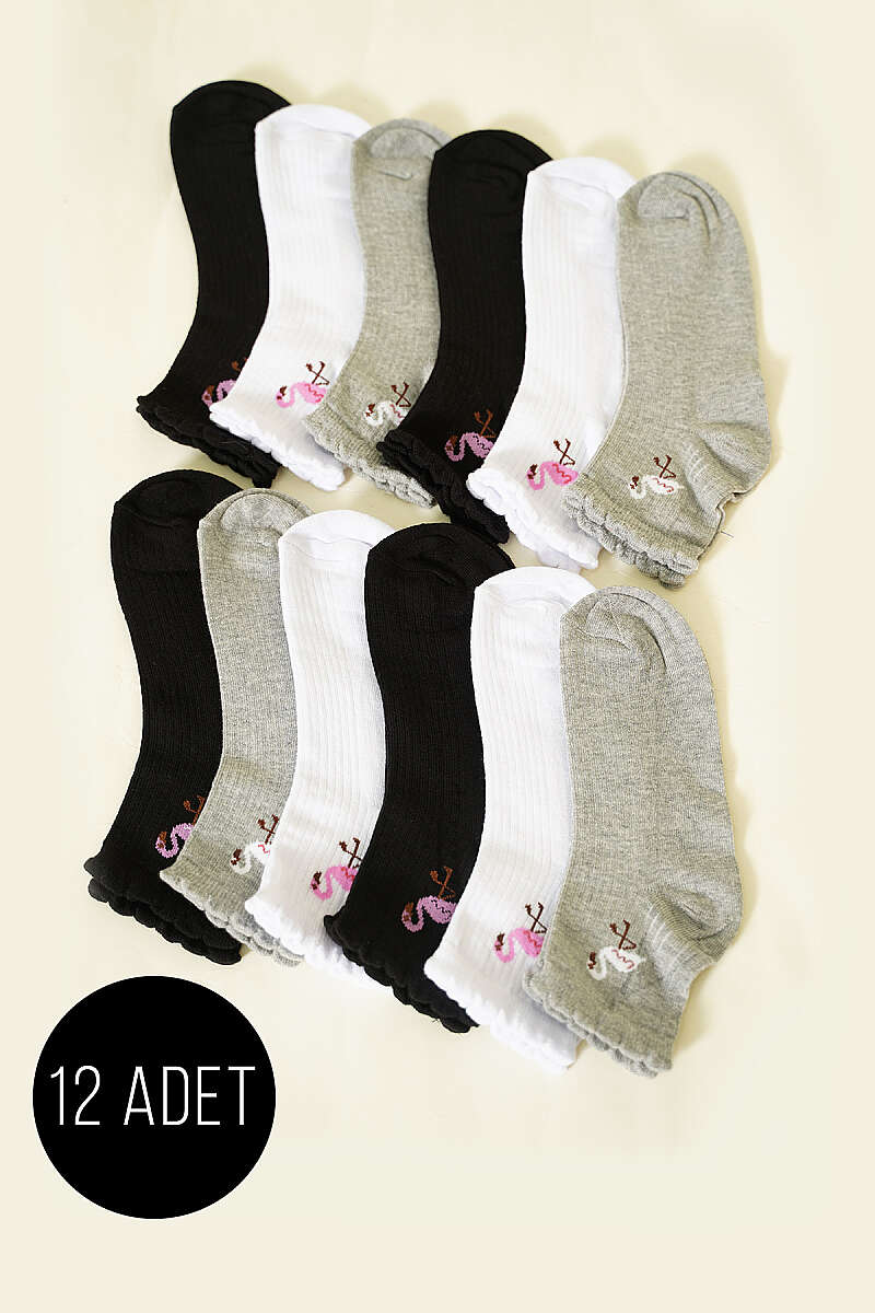12-Pack Short Crew Socks - Multicolour 6