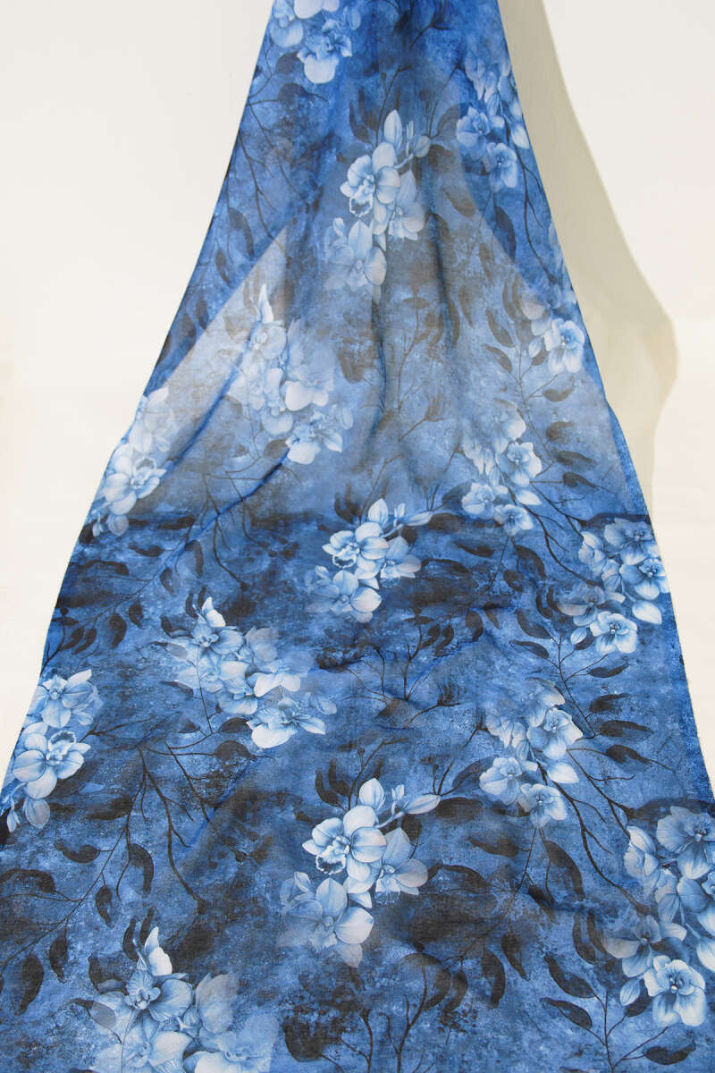 3-Piece Botanical Floral Bamboo Shawl Set - Multicolour