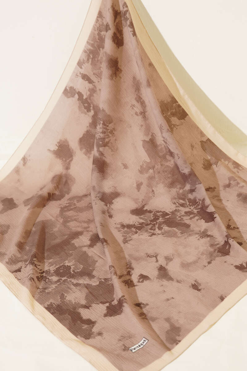 3-Piece Marble Print Scarf Set - Multicolour