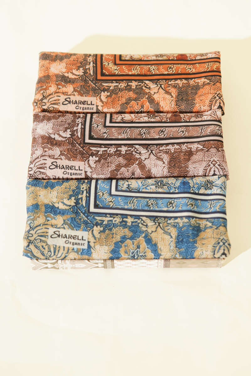 3-Piece Velora Print Soft Scarf Set - Multicolour