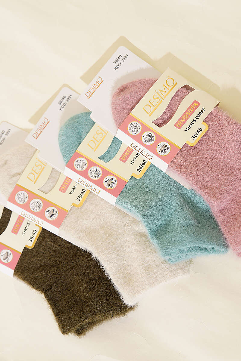 4-Pack Fluffy Bootie Socks - Multicolour 2