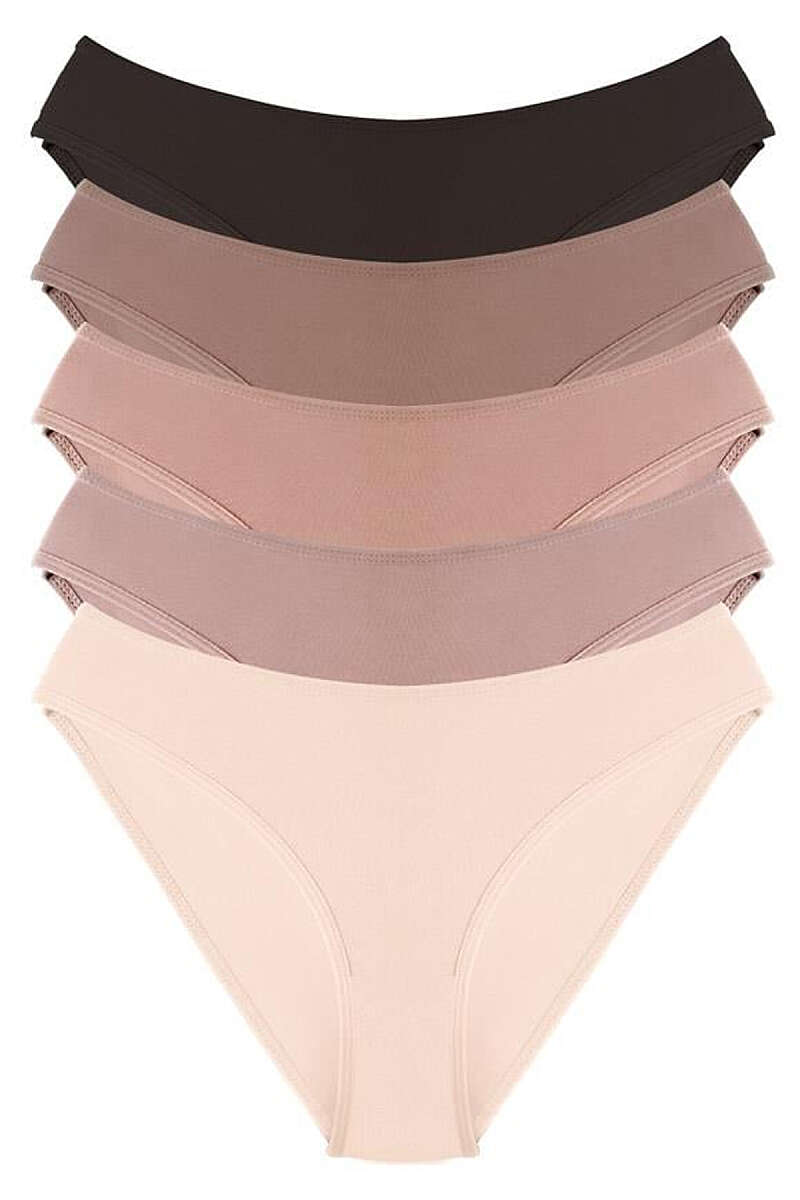 5-Pack Basic Bikini Briefs - Multicolour 1