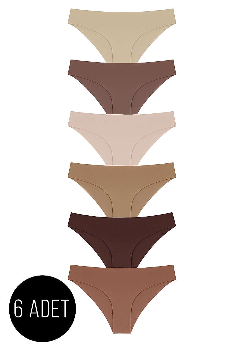 6-Pack Laser-Cut Slip Briefs - Multicolour 2