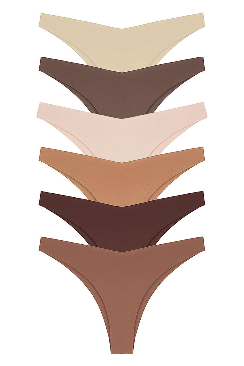 6-Pack V Laser-Cut Bikini Briefs - Multicolour 2