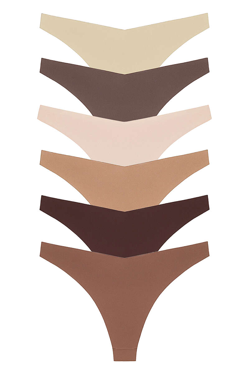 6-Pack V Laser-Cut Bikini Briefs - Multicolour 2