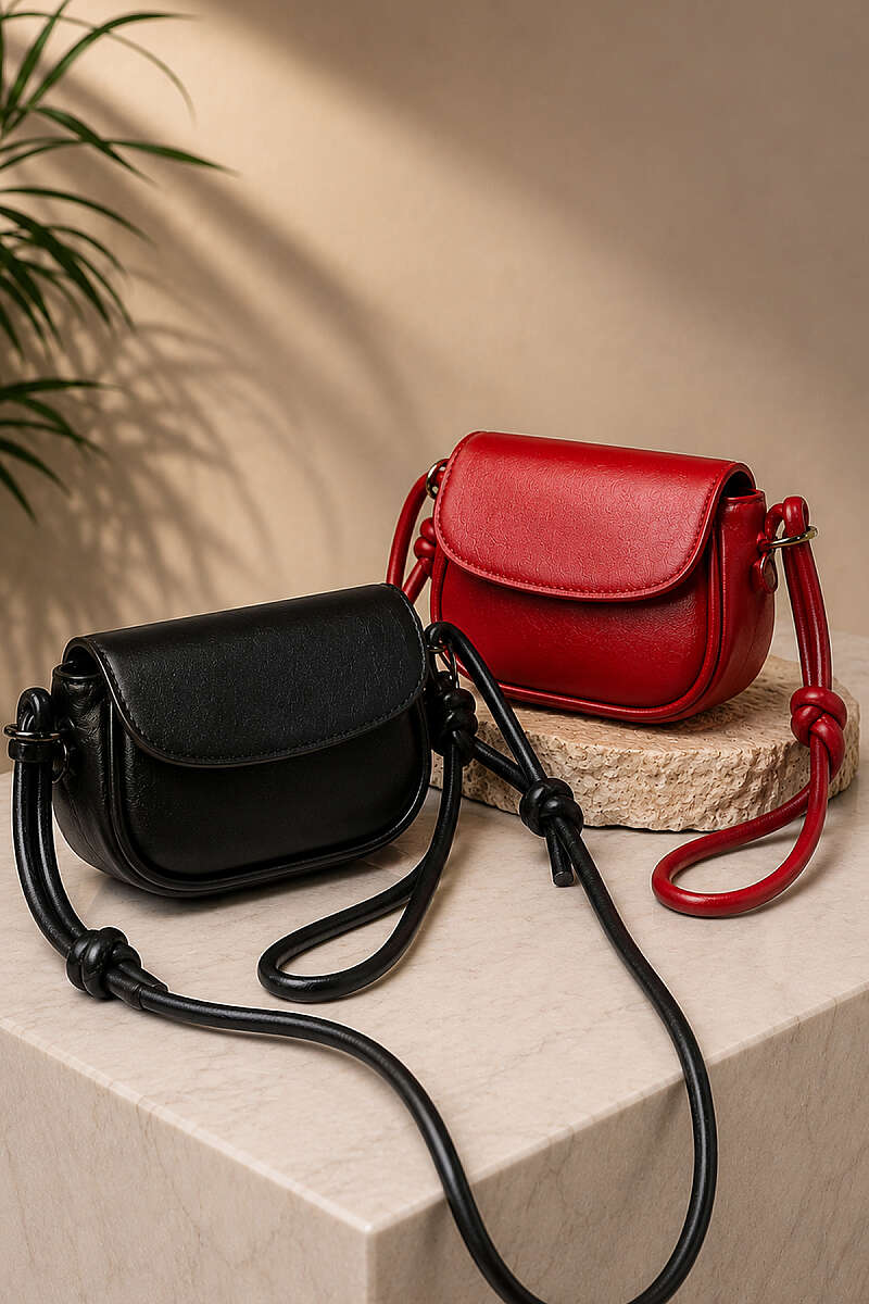 2-Pack Mini Bags with Adjustable Knot Strap - Multicolour 3