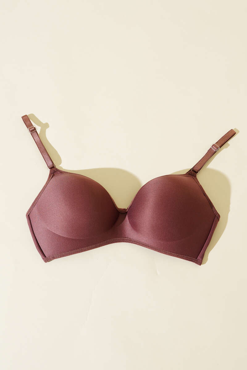 Wireless Barely-There Bra - Brown