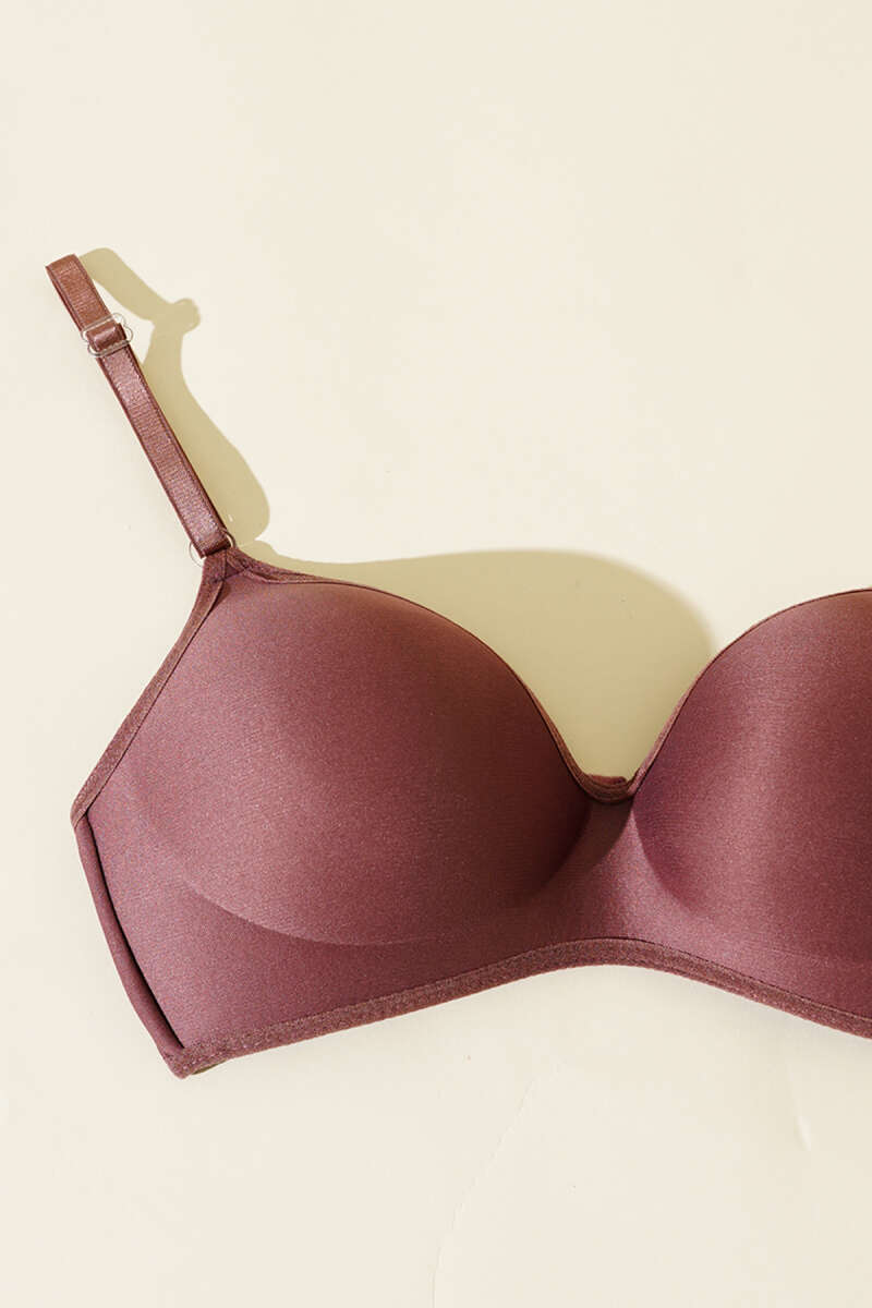 Wireless Barely-There Bra - Brown