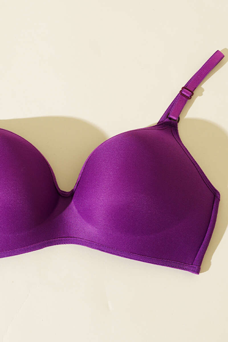 Wireless Barely-There Bra - Plum