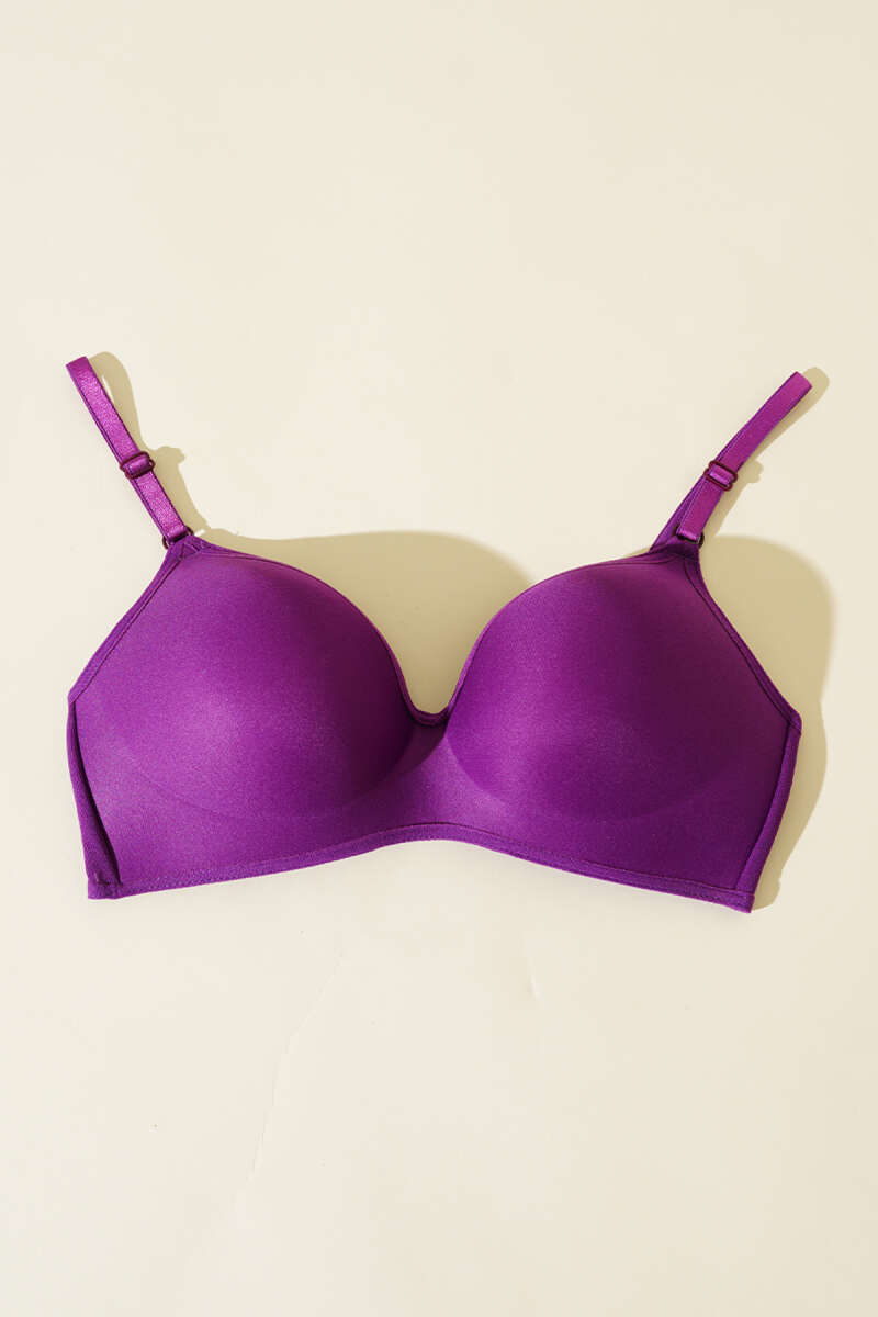Wireless Barely-There Bra - Plum