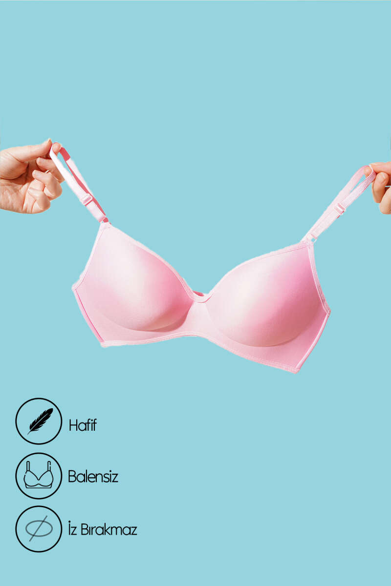 Wireless Barely-There Bra - Pink