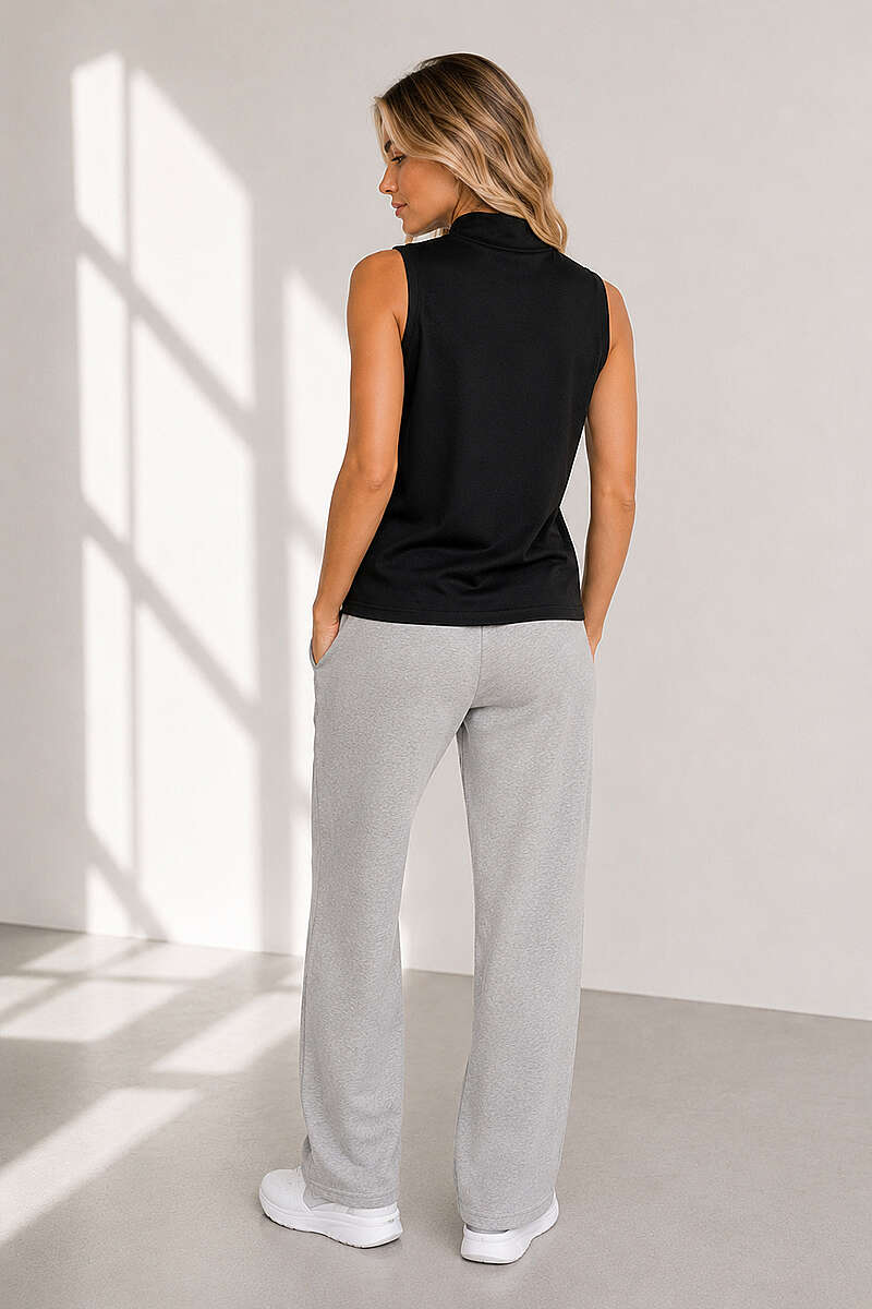 Sleeveless Turtleneck Camisole - Black