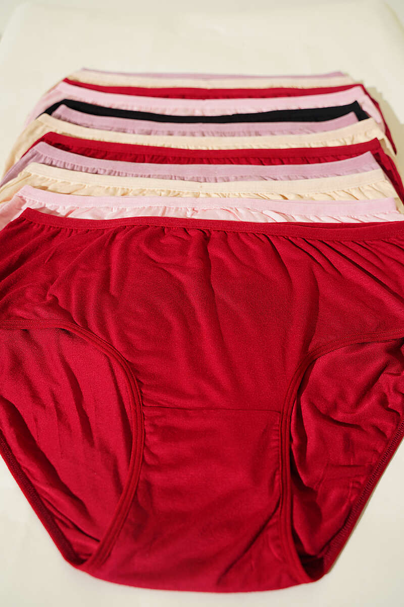 12-Pack Basic Bamboo Boyshorts - Multicolour