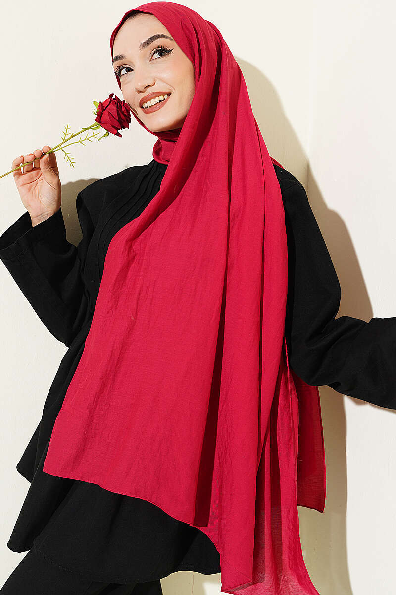 Basic Airobin Shawl - Burgundy