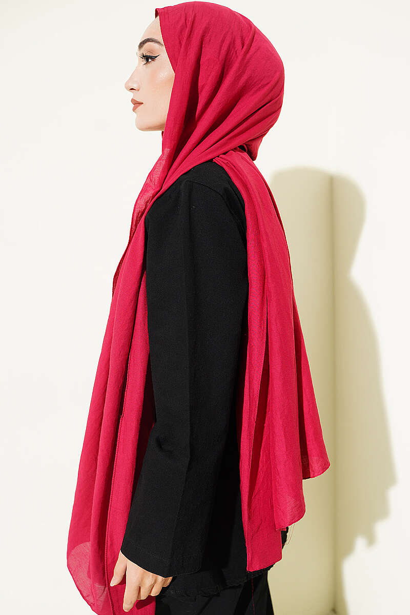 Basic Airobin Shawl - Burgundy