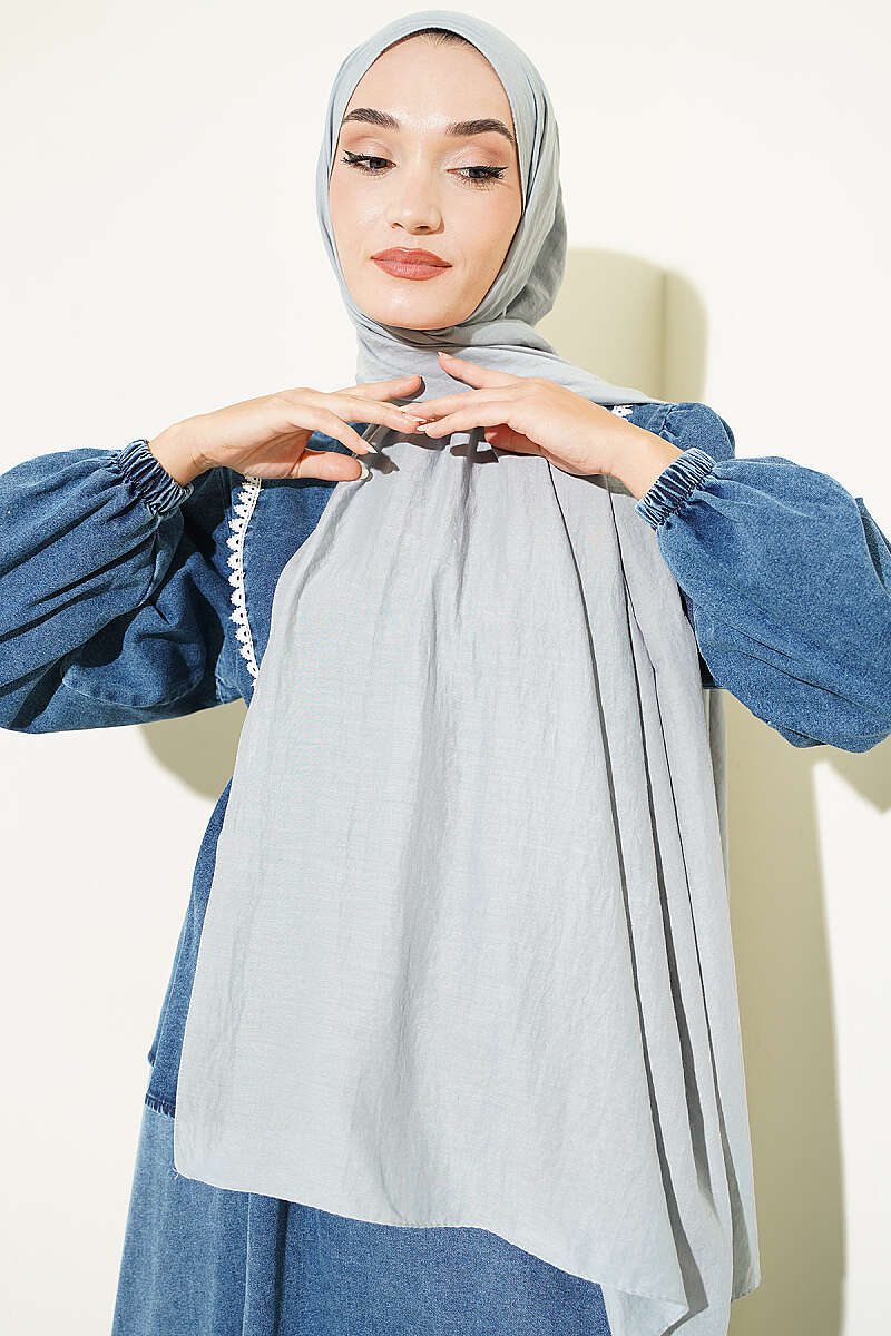 Basic Airobin Shawl - Cool Grey