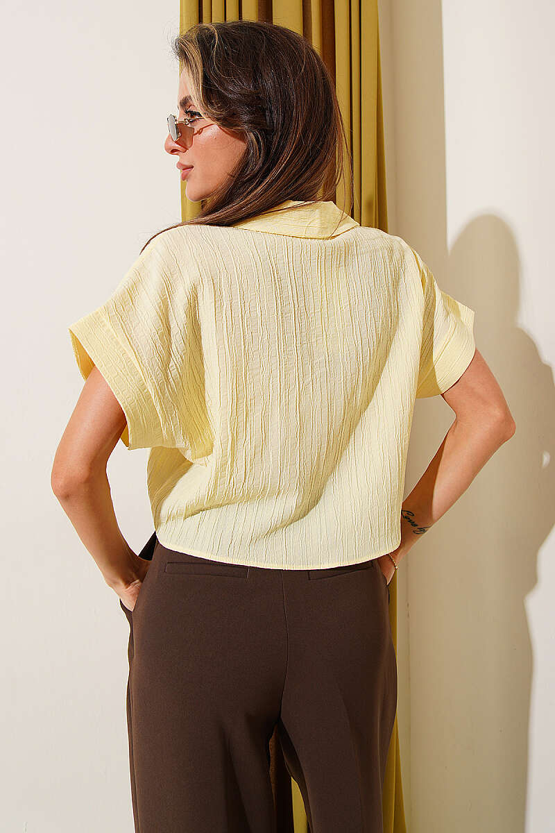 Basic Tie Shirt - Yellow