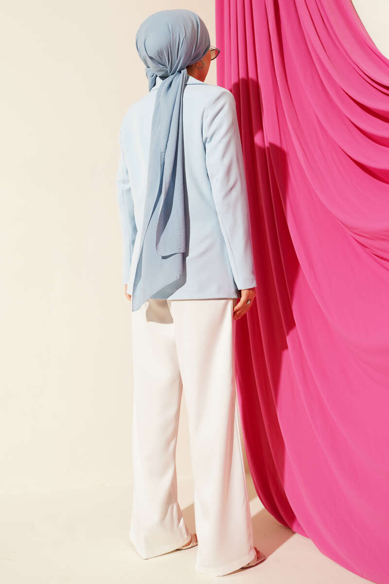Basic Jacket with Pockets - Blue