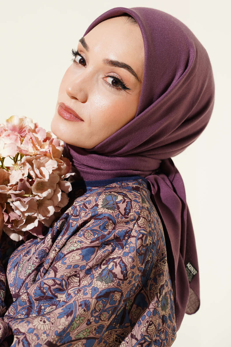 Basic Plain Winter Scarf - Magenta