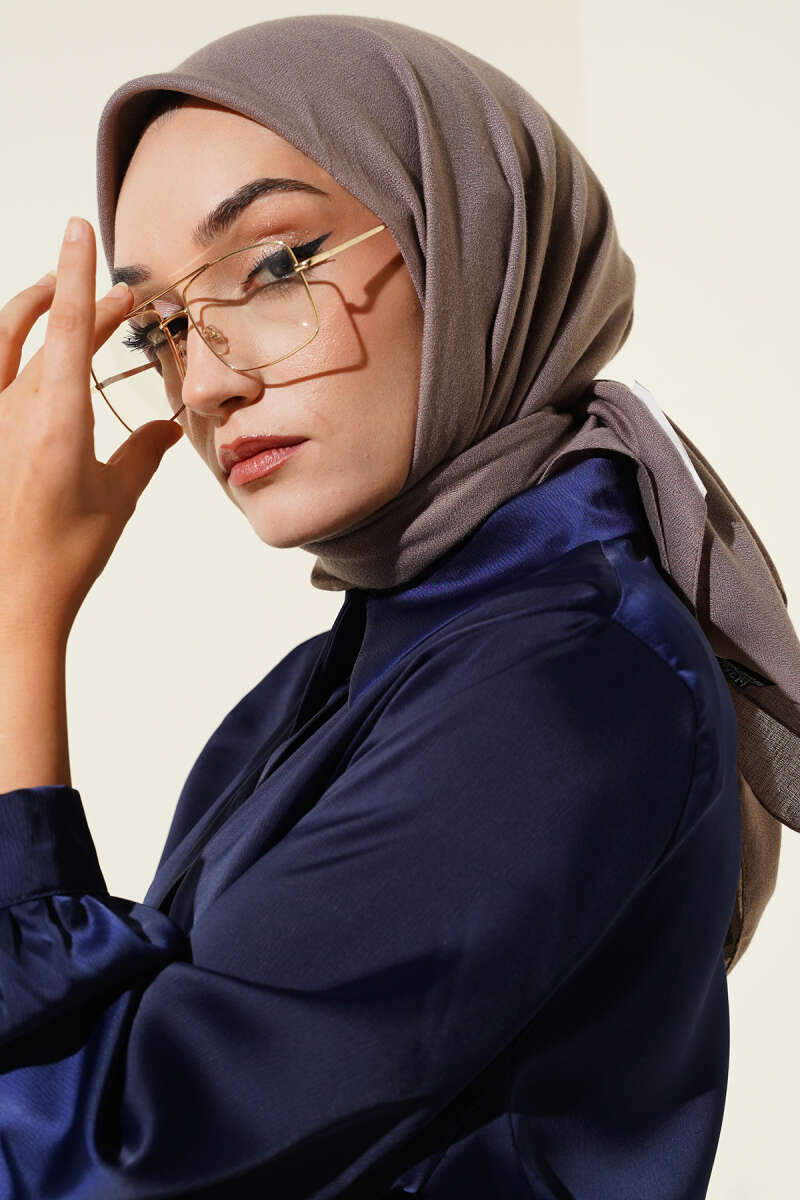 Basic Plain Winter Scarf - Mink