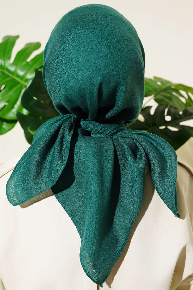 Basic Plain Winter Scarf - Emerald