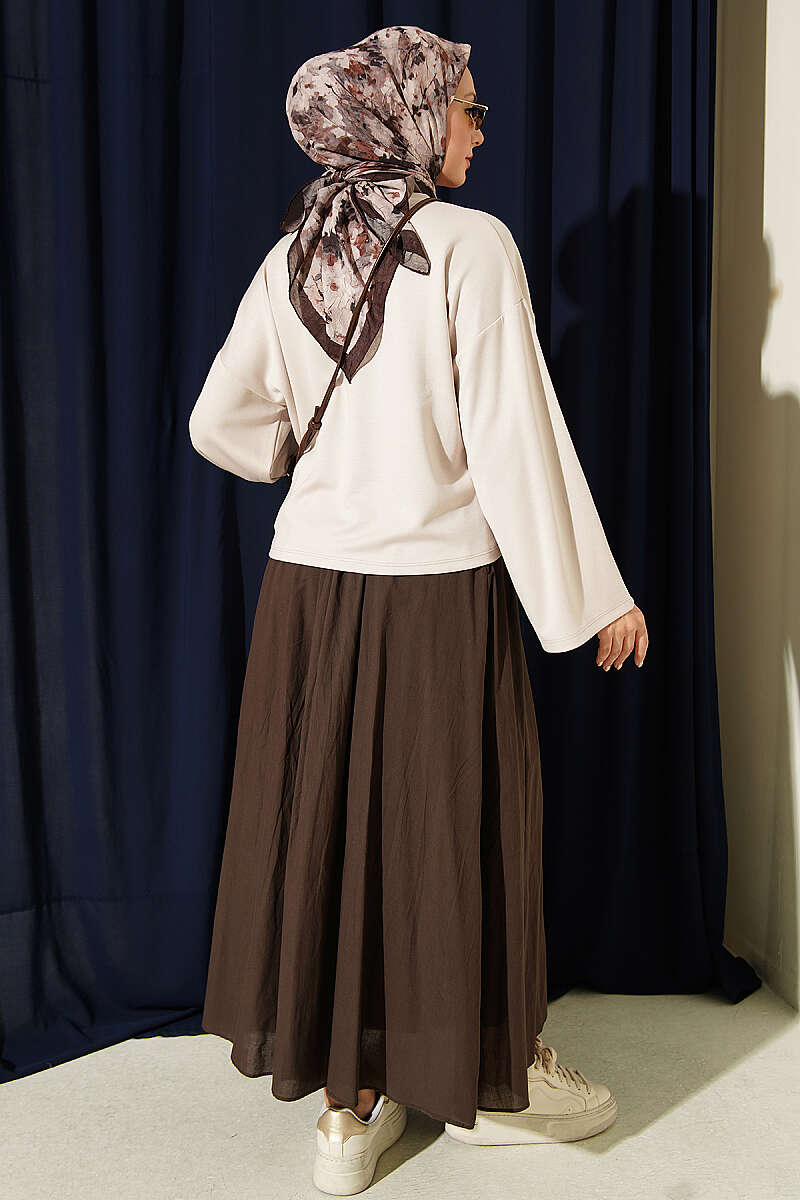 Basic Wide-Sleeve Blouse - Stone