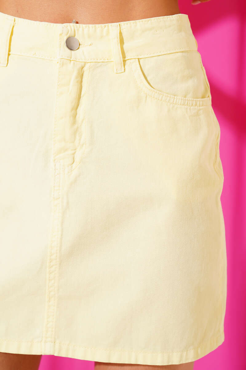Basic Short Skirt - Yellow