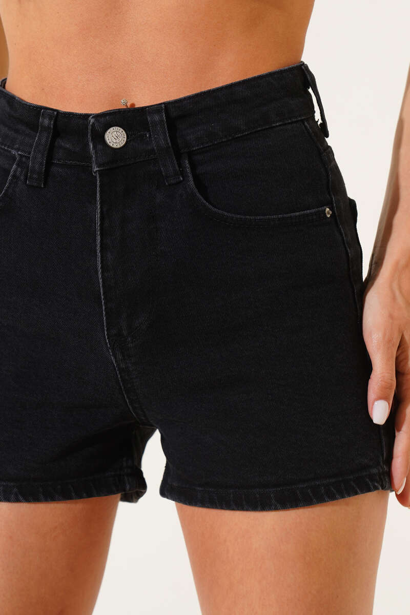 Basic Denim Shorts - Smoke Grey