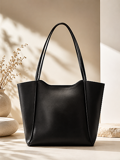 Basic Shoulder Bag - Black