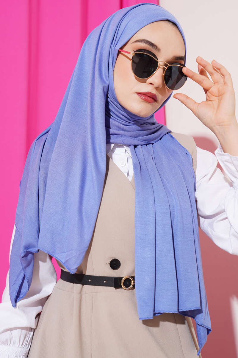 Basic Jersey Shawl - Indigo