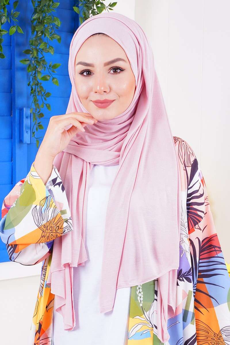 Basic Jersey Shawl - Powder 2