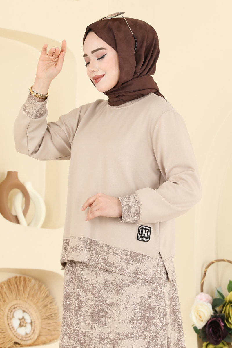 Print-Detail Modal Set - Beige