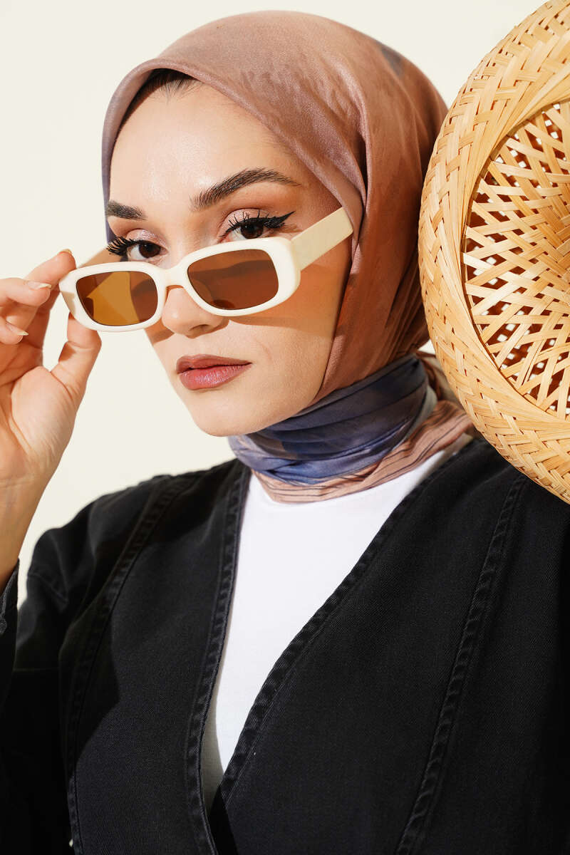 Batik Print Demore Scarf - Camel