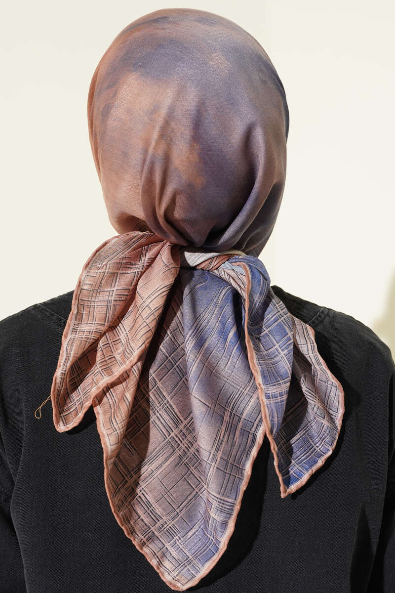 Batik Print Demore Scarf - Camel
