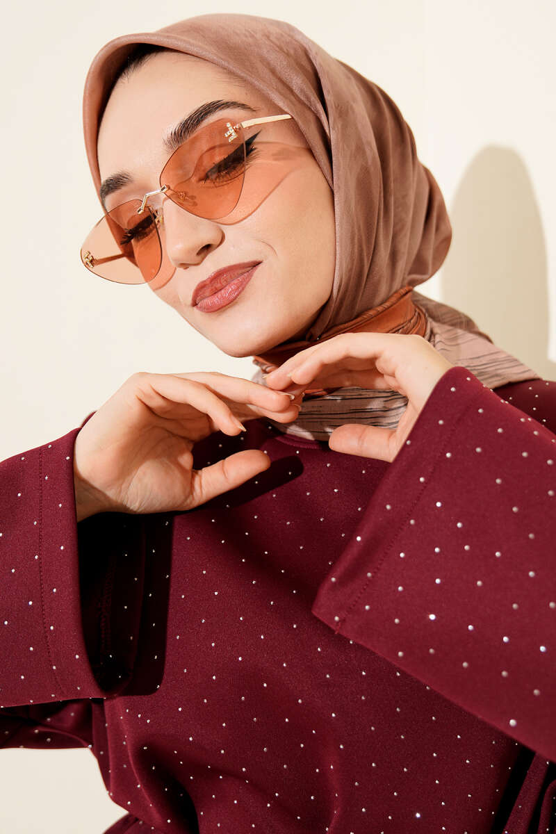 Batik Print Demore Scarf - Latte