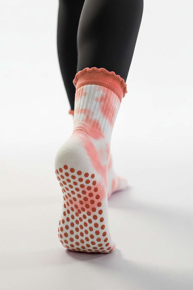 Tie-Dye Ankle Socks - Powder