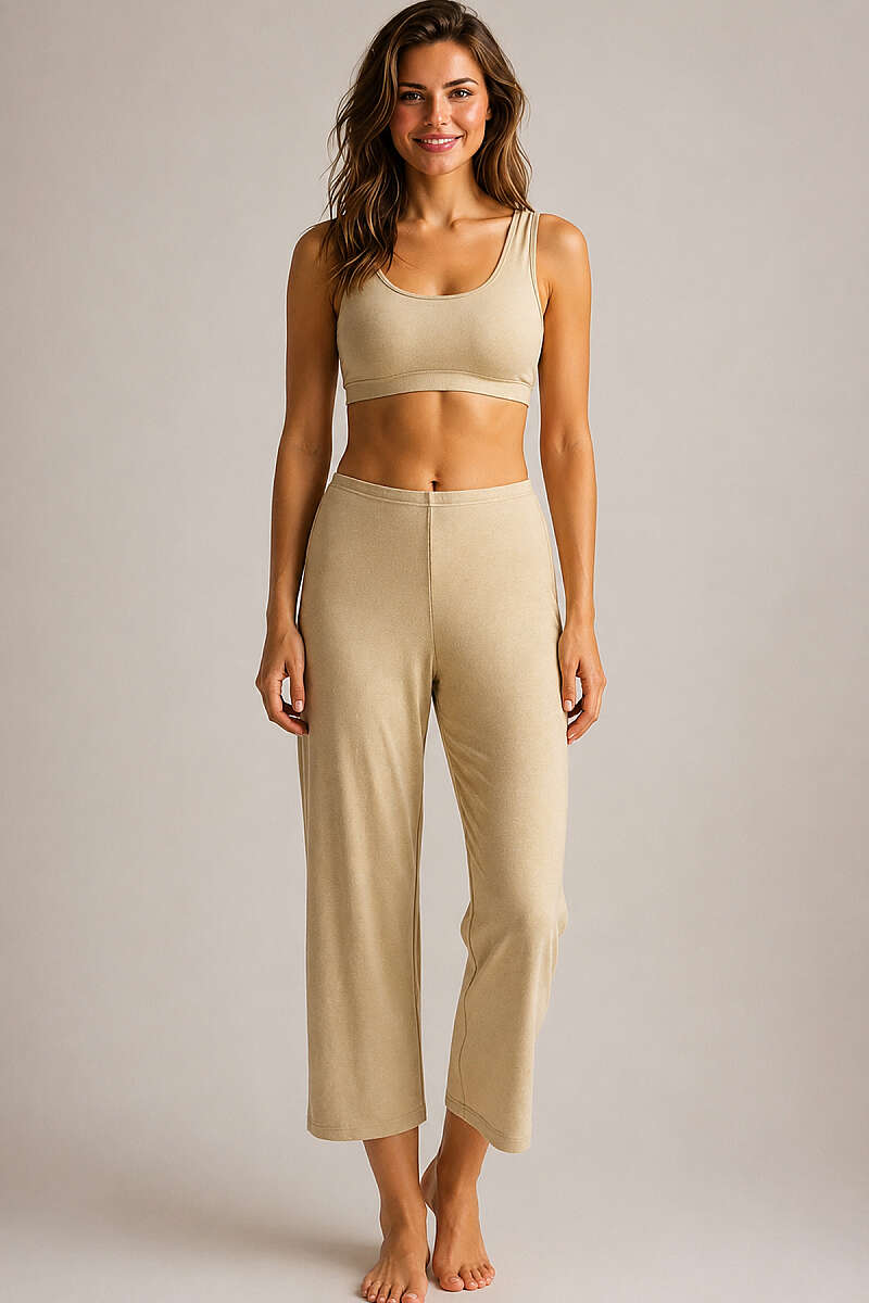 Plus-Size No-Show Trouser Slip Shorts - Nude