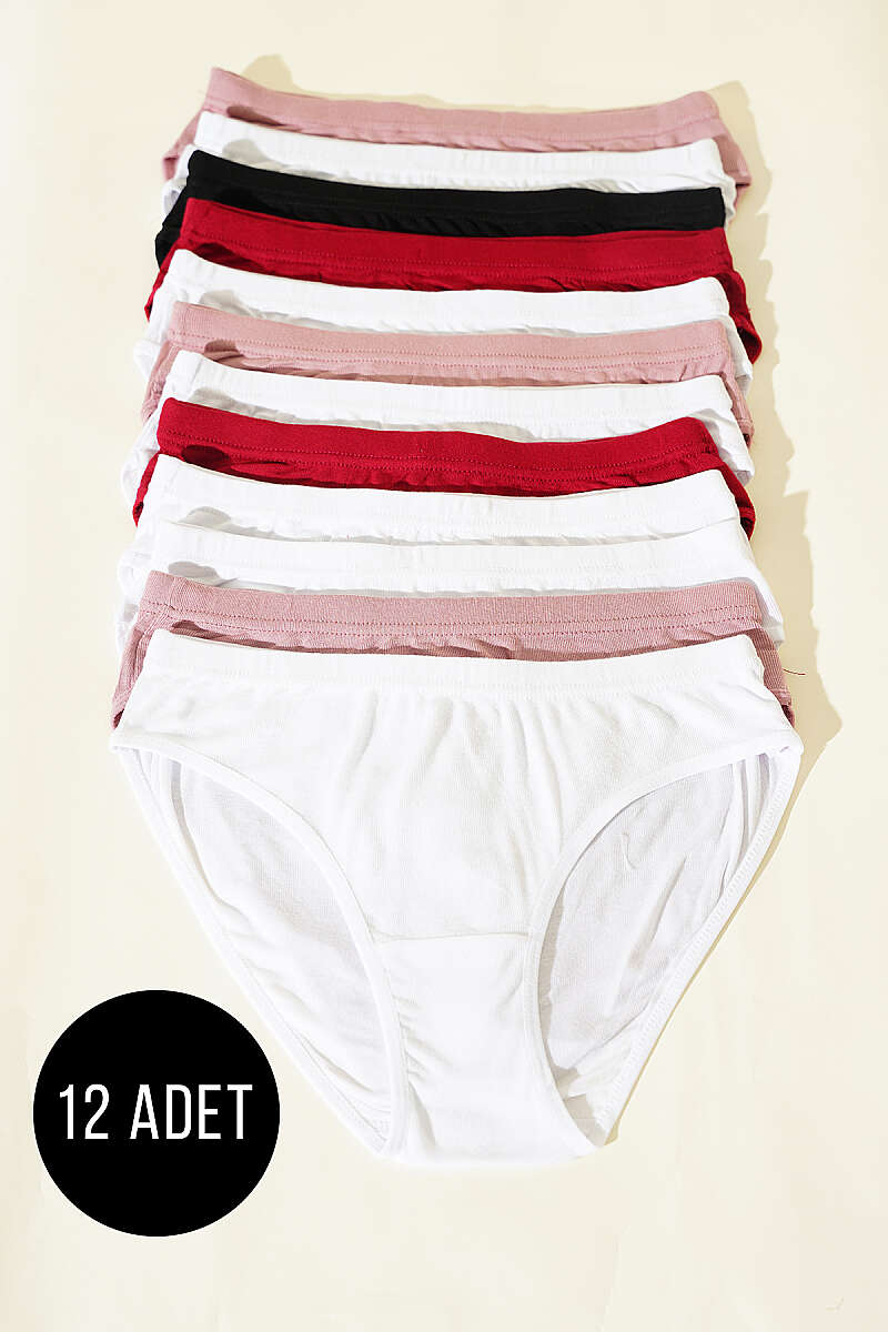 12-Pack Basic Bamboo Briefs - Multicolour
