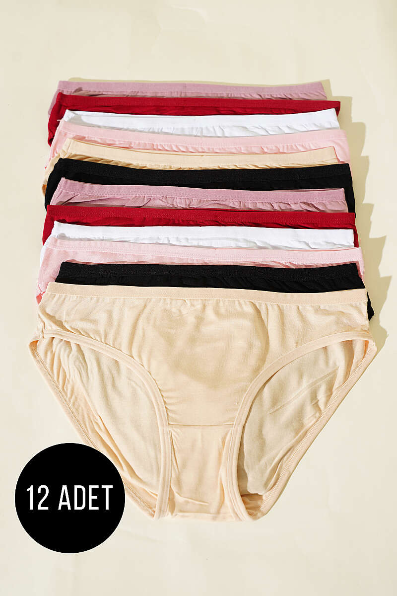 12-Pack Bamboo Briefs - Multicolour