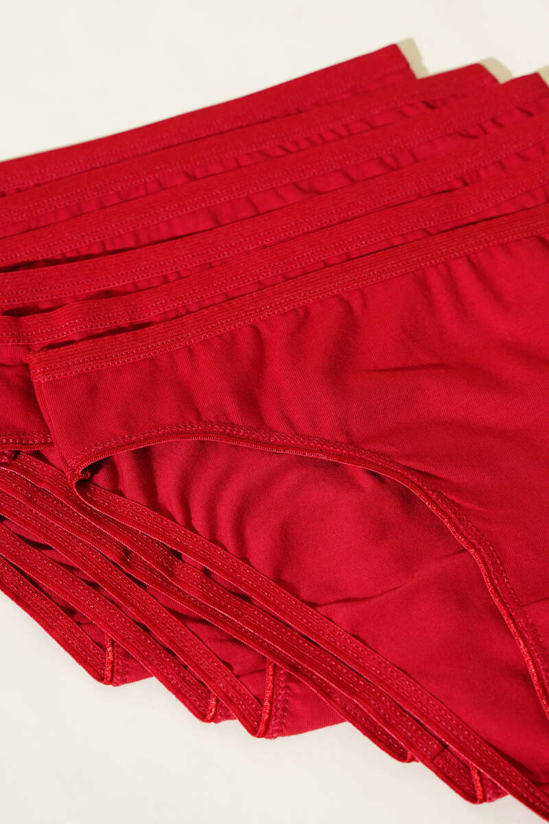 6-Pack Basic Briefs - Burgundy