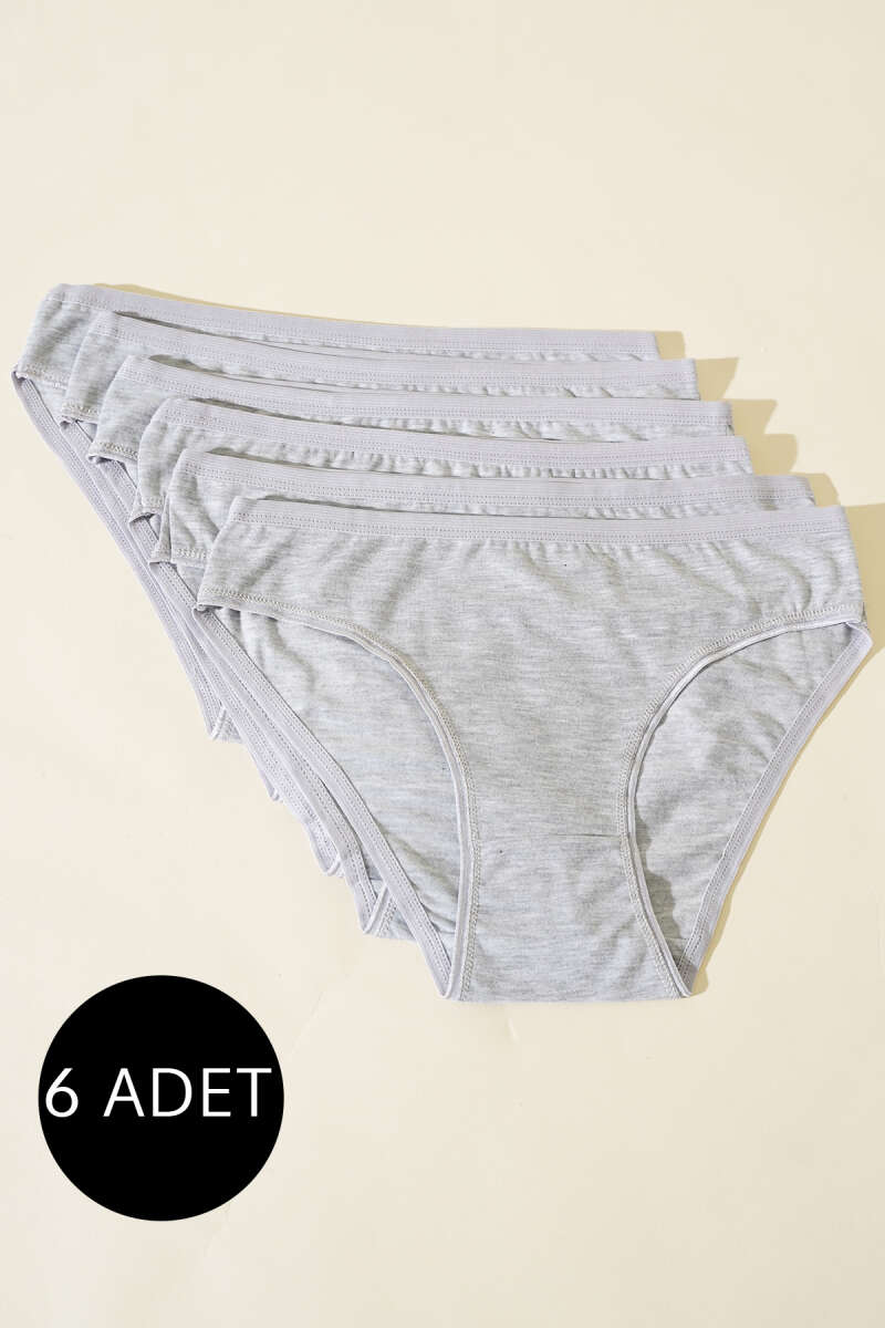 6-Pack Basic Briefs - Grey