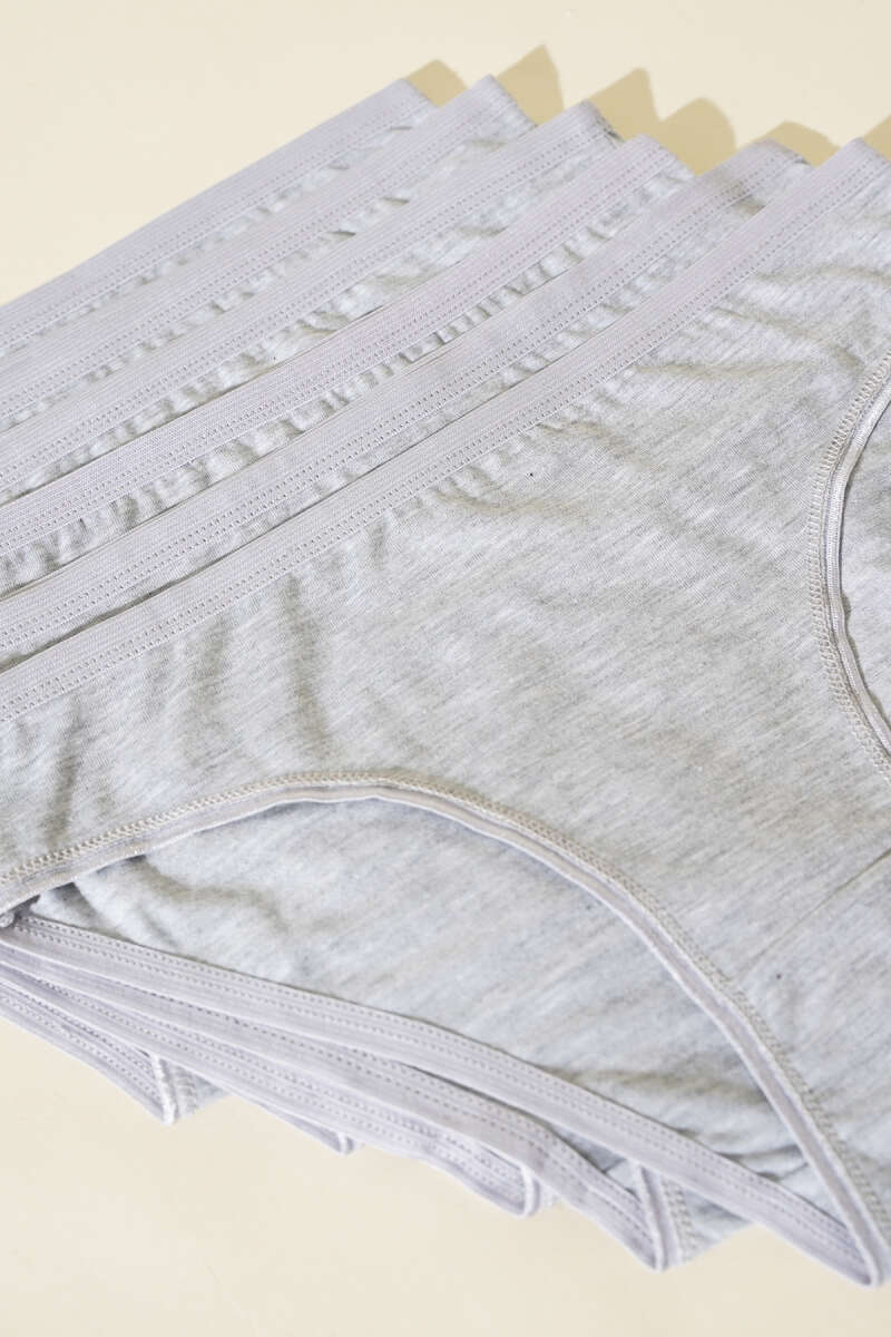 6-Pack Basic Briefs - Grey