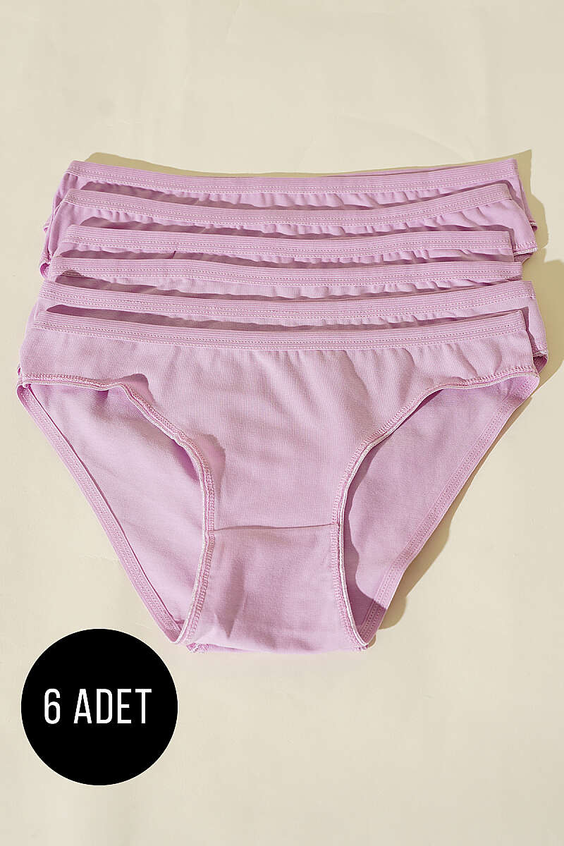 6-Pack Basic Briefs - Lilac
