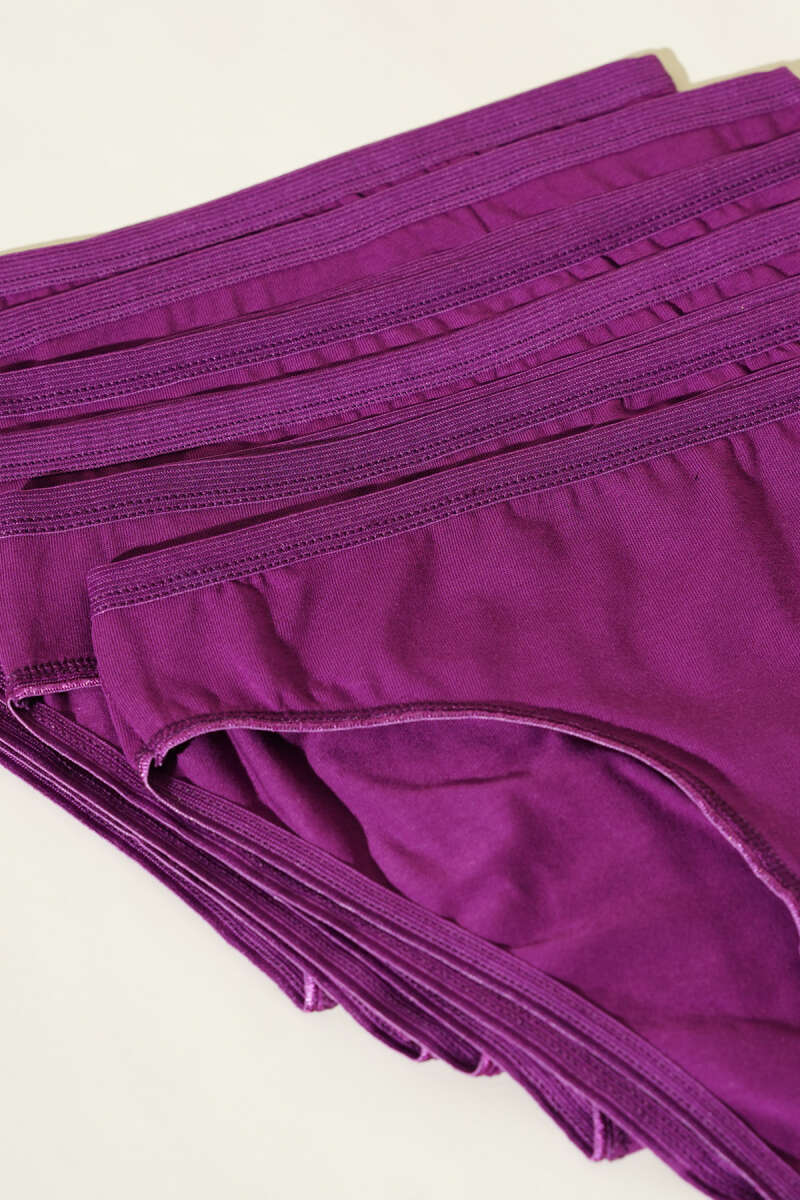 6-Pack Basic Briefs - Plum