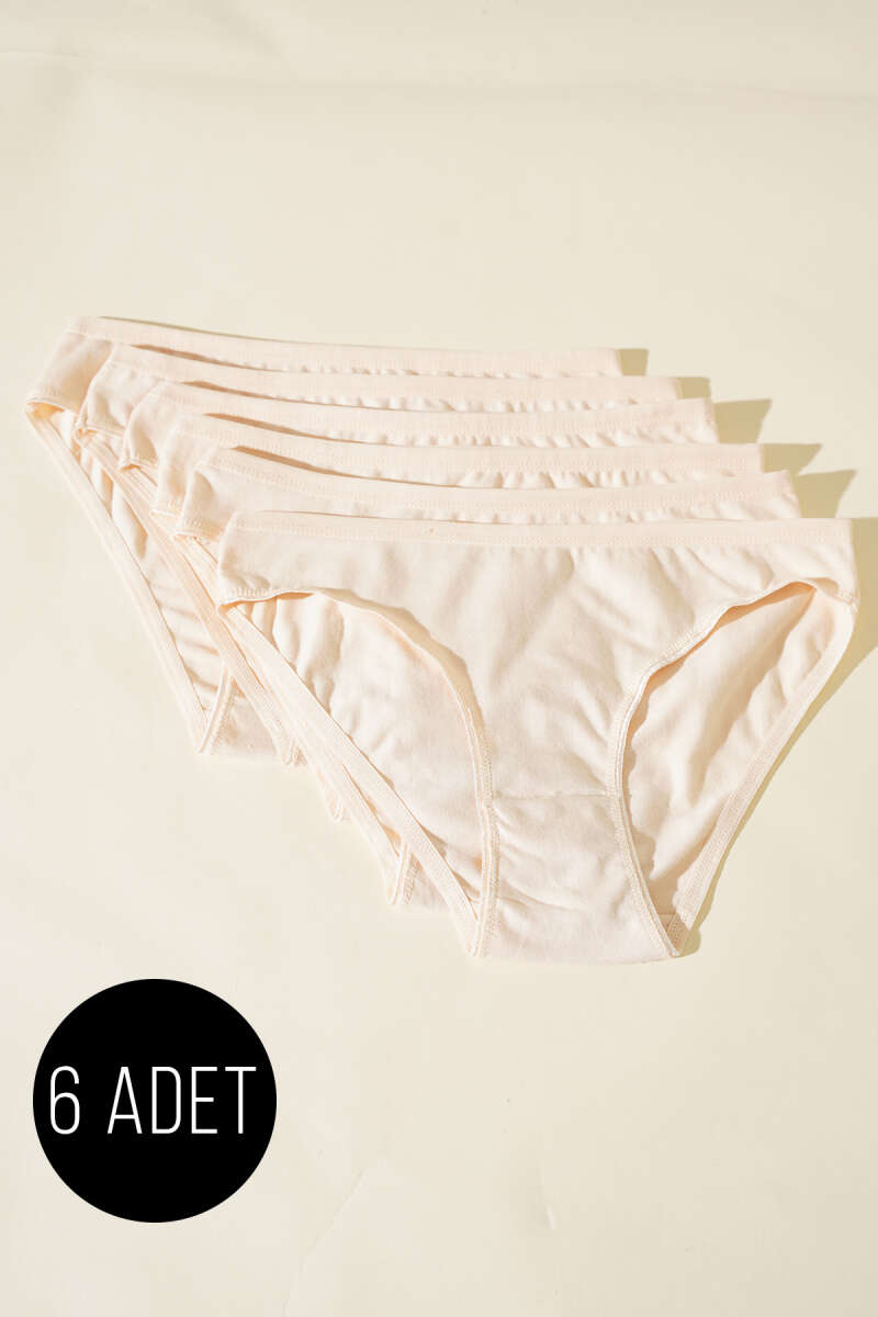 6-Pack Basic Briefs - Nude