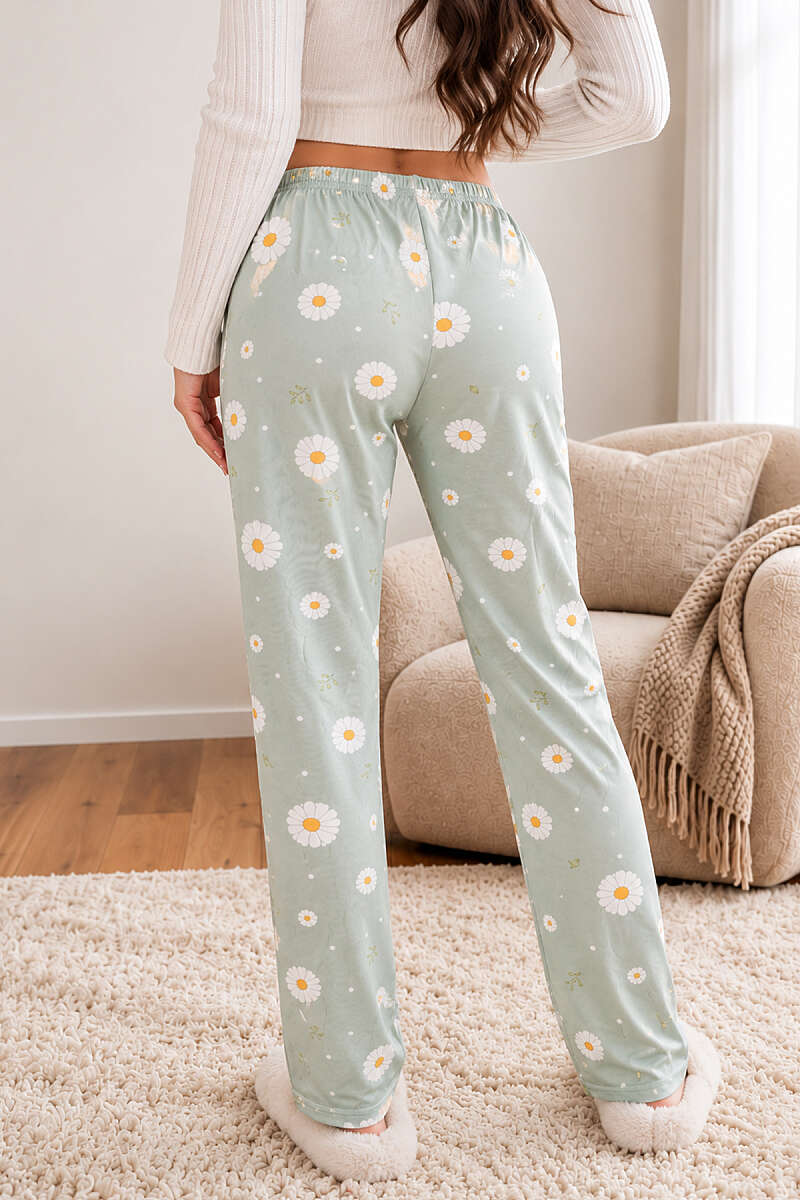 Printed Pyjama Bottoms with Elastic Waist - Multicolour 2