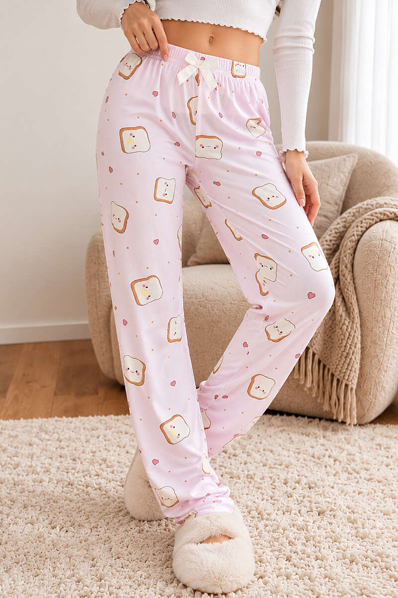 Printed Pyjama Bottoms with Elastic Waist - Multicolour 23