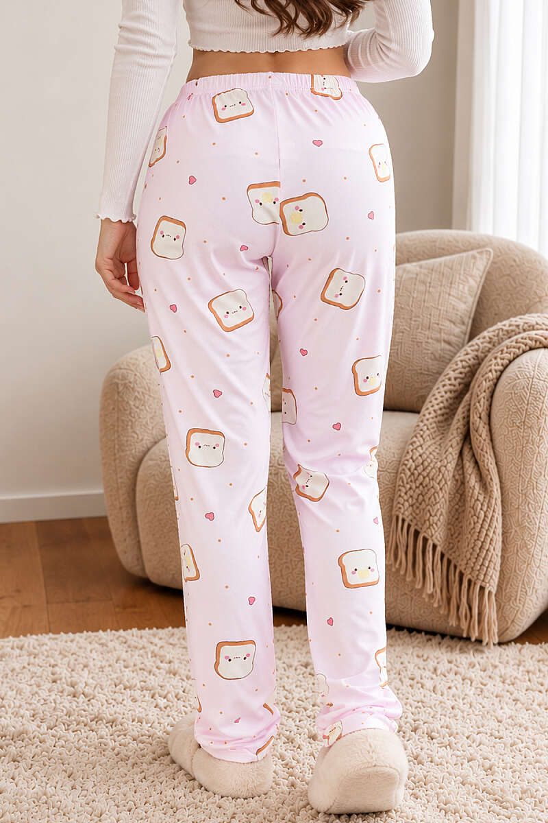 Printed Pyjama Bottoms with Elastic Waist - Multicolour 23