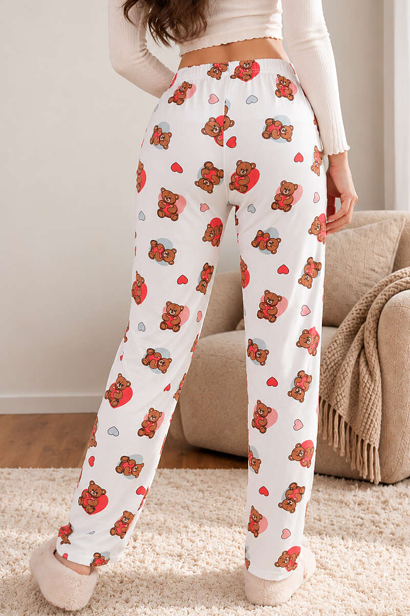 Printed Pyjama Bottoms with Elastic Waist - Multicolour 3