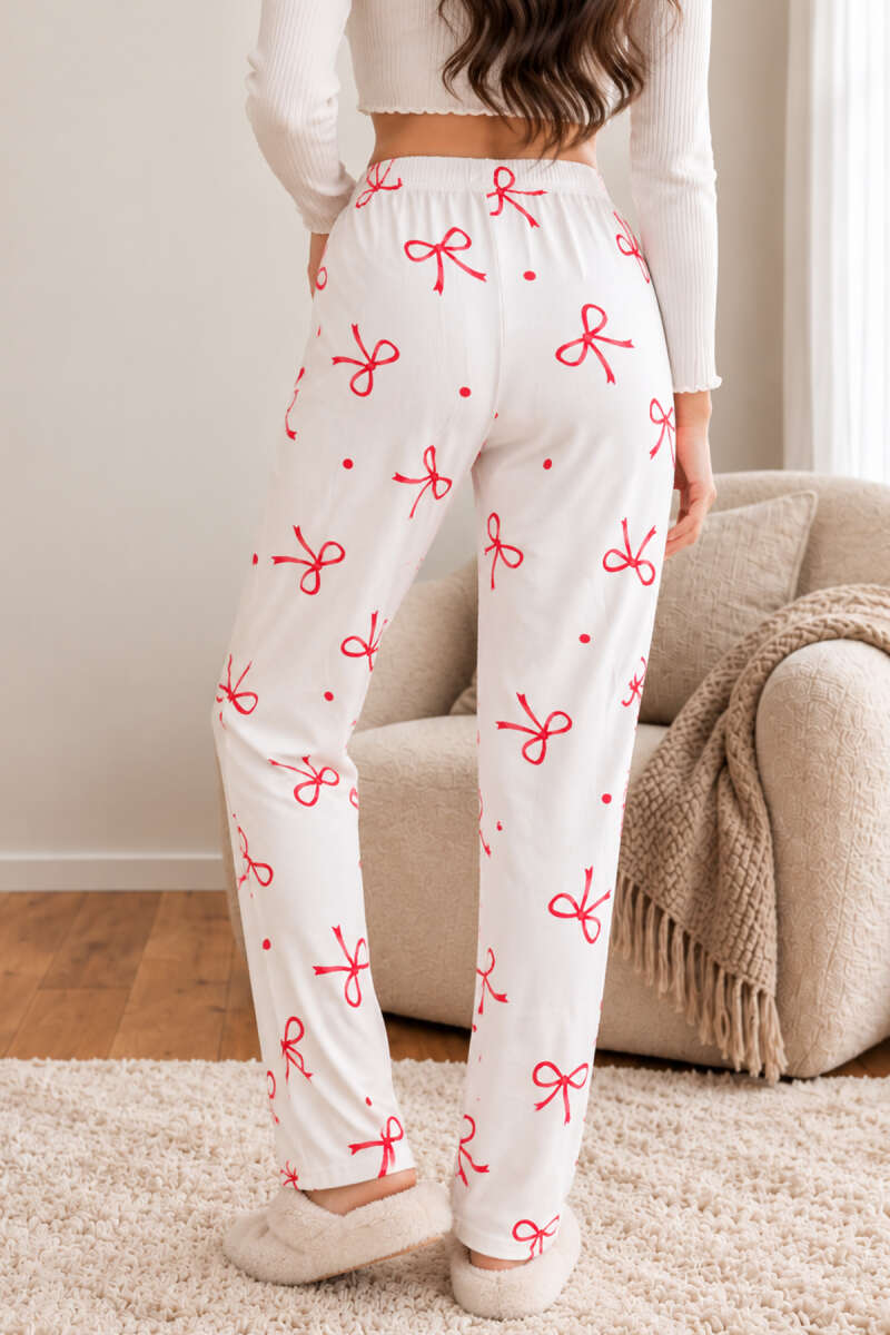 Printed Pyjama Bottoms with Elastic Waist - Multicolour 5